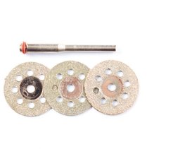 Набор кругов отрезных алмазных RedVerg 3шт+держатель