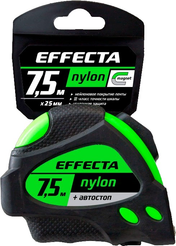 Рулетка 7,5мх25мм пластиковый корпус Effecta Nylon