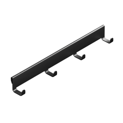 Крючки боковые для кронштейна Larvij 30,8x3,5см черный