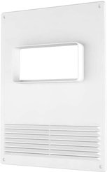 Площадка торцевая горизонтальный фланец 50х110 решетка 180х250 пластик 