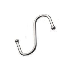 Крючок для рейлинга S-образный шар Lemax R-KR-B хром