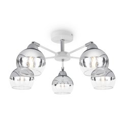 Люстра Freya Jasper E27, 60Вт, D58см H27см, белый