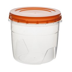 Банка д/сыпучих продуктов круглая Полимербыт 1л пластик