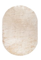 Ковер шегги TEDDY 01800A BEIGE / BEIGE овал 0,8х1,5м