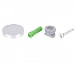 Зеркалодержатель 28мм пластиковый хром 4шт