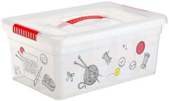 Ящик-органайзер FunBox Хобби Handmade 10л 16х25,5х37,5см 12 вставок 2 лотка