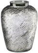 Ваза декоративная из дымчатого стекла,h22,серый
