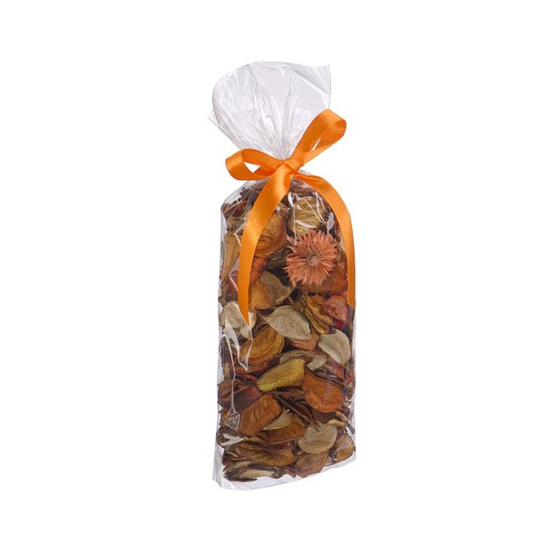 Набор сухоцветов из натуральных материалов с ароматом апельсина Д80 Ш70 В190, пакет