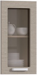 Фасад витрина Регина 39,6х71,3х1,6см ФВ-40 Дуб Сантана Светлый