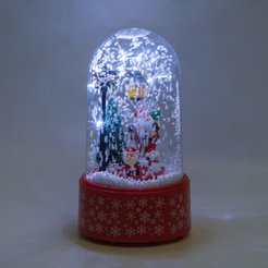 Сувенир светодиодный музыкальный Снежный шар 15х15х28см, USB-кабель, работает от батареек: ААх3, SYSQA-3125010