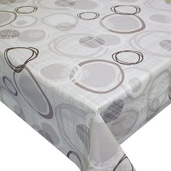 Клеенка Futura Загадка 140см серый, ПВХ