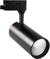 Светильник-прожектор светодиодный трековый однофазный Volpe ULB-Q276 25W/3000К (теплый свет) BLACK 2200 Лм чер