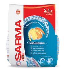 Порошок д/всех типов стирки Sarma 2,4кг Горная свежесть