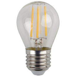 Лампа светодиодная ЭРА F-LED P45-9W-840-E27 9Вт филамент шар нейтральный белый свет Е27