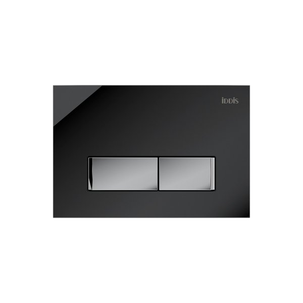 Панель смыва IDDIS Uniglass 010 UNG10GBi77 черное стекло