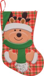 Носок рождественский Медвежонок 23х35см SYWZA-1225030