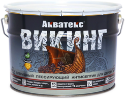Антисептик гибридный для дерева Акватекс Викинг орех (9л)