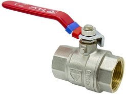 Кран латунный шаровый V&G 1 1/4" внутренняя-внутренняя резьба, ручка рычаг