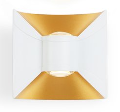 Светильник уличный светодиодный настенный ST4471 WH/GD белый/золото LED 4200K 6W IP54 92х98х55мм