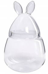 Конфетница Glasserie Bunny 11х11х20см стекло 
