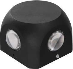 Светильник светодиодный настенный накладной Uniel ULU-P30D-4Вт 4000K IP65 BLACK