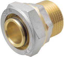 Соединение латунное обжимное Ø32ммх1" наружная резьба