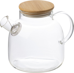 Чайник заварочный Mallony Foresta di bambu 1,5л стекло, крышка бамбук