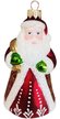 Украшение елочное Дед Мороз большой 14см подарочная упаковка