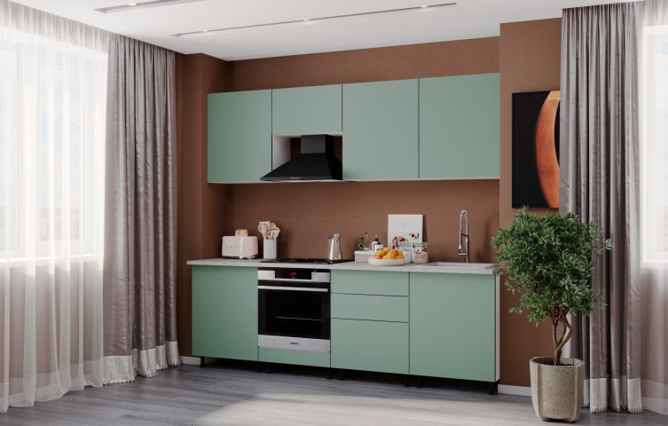 Фасады для кухни Глазов Микс Дасти грин