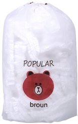 Набор крышек-чехлов д/продуктов Multidom 35см 100шт полиэтилен