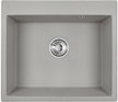 Мойка для кухни врезная Granula 6001 60х52см глубина чаши 20см, кварц, серый
