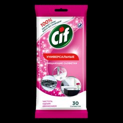 Салфетки влажные д/очистки поверхностей Cif 30шт универсальные