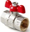 Кран латунный полнопроходной Pro Aqua 3/4" внутренняя резьба, ручка бабочка