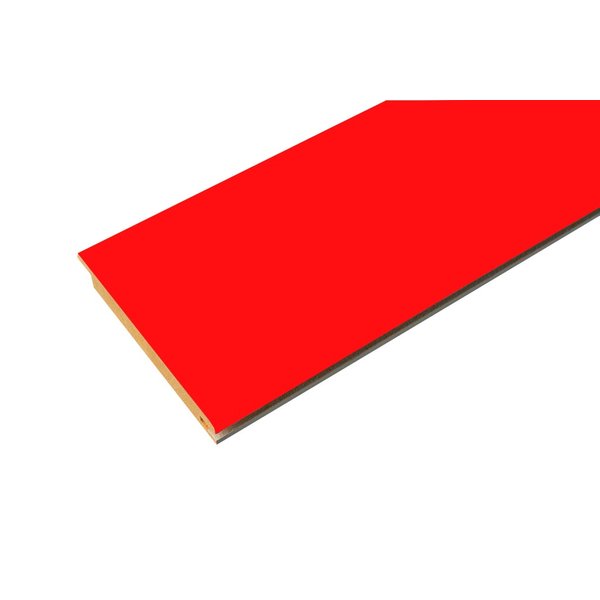 Планка доборная эмаль красная 130х2070х12
