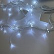 Электрогирлянда внешняя Бахрома 2х0,6м 100LED IP44, холодный белый, контролер, с коннектором, прозрачн.кабель