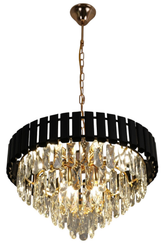 Люстра SIMONA86 8хЕ14-480х890-BKGD/CRYSTAL-220-IP20