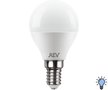 Лампа светодиодная REV 7Вт E14 шар 6500K свет холодный белый