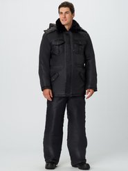 Костюм зимний для Охранника с брюками (черный) р.52-54/170-176