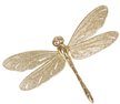 Украшение подвесное Стрекоза большая золотистый глиттер 190х120х20мм Украшение подвесное Стрекоза большая золотистый глиттер 190х120х20мм