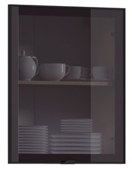 Фасад витрина Регина Аристо 59,6х71,3х2,1см ФВА-60 алюминий черный матовый/стекло бронза