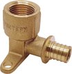 Уголок аксиальный латунный РОСТерм 16x1/2" с креплением