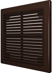 Решетка вентиляционная вытяжная АБС 208х208,коричневая