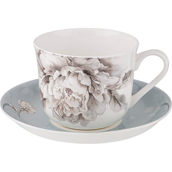Пара чайная Lefard White flower 500мл фарфор, голубой