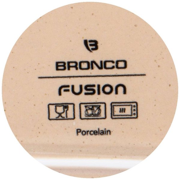 Пара чайная Bronco Fusion 220мл бежевый, фарфор