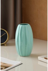 Ваза керамическая настольная Зефир 20см бирюзовый
