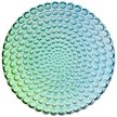 Тарелка обеденная Bronco Bubble Colors 24,5см стекло, голубой