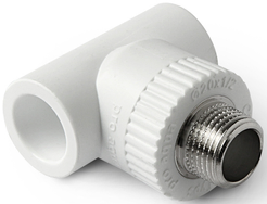 Тройник полипропиленовый комбинированный Pro Aqua d25х3/4" наружная резьба