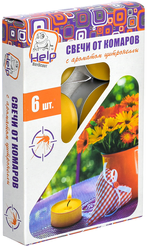 Свечи чайные от комаров HELP 6шт