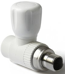 Кран полипропиленовый для радиатора прямой Pro Aqua d25х3/4"