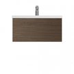 Тумба подвесная Gem 75см,1 ящик push-to-open,цвет:орех,текстуриров M90FHX07521NF
